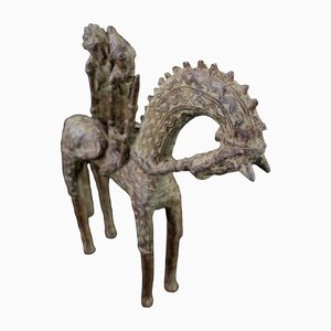 Dogon Horsemen in Bronze, Mali, Late 20th Century