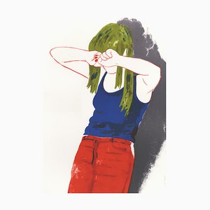 Françoise Pétrovitch, The Girl With Green Hair, 2021, Original Lithograph