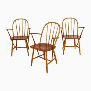Pinnstolar Chairs from Nässjö, Sweden, 1960s, Set of 3
