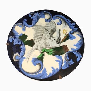 Antique Napoleon III Ceramic Plate, France