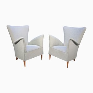 Armchairs by Gio Ponti for Hotel Bristol Merano, 1954, Set of 2