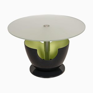 Purple & Green Glass Calimero Coffee Table by Ronald Schmitt