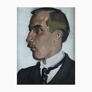 Georges Darel, Portrait de Mr Lucien Desert, 1918, Oil on Canvas