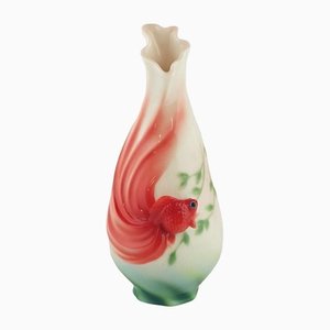 Vintage Goldfish Vase from Franz Porcelain