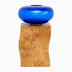 Wood and Murano Glass Q Vase from 27 Woods for Chinese Artificial Flowers by Ettore Sottsass
