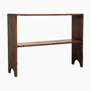 Early 20th-Century Rustic Solid Wood Shelf