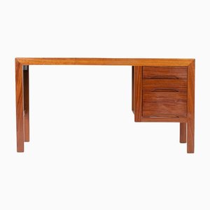 Office Desk in Mahogany and Laminate Brown by André Sornay, 1960
