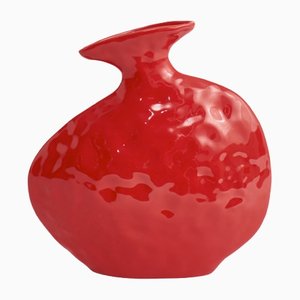 Flache Vase in Rot von Project 213A