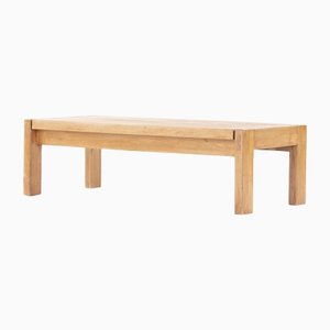 Low Coffee Table in Elm from Maison Regain, 1980