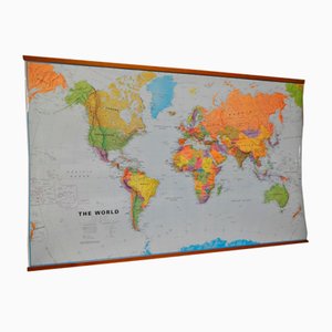 Weltkarte aus laminiertem Papier