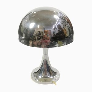 Space Age Chrome Mushroom Table Lamp, 1960s