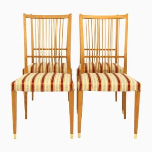 Beech Side Chairs, Sweden, 1960s, Set of 4