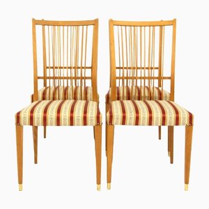 Chaises d'Appoint en Hêtre, Suède, 1960s, Set de 4