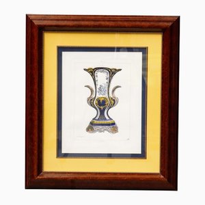 Jalu Jazquimals, Vessel, 1990s, Lithograph, Framed