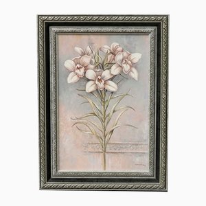 Carmenia Lilies, anni '90, Olio su tela, con cornice