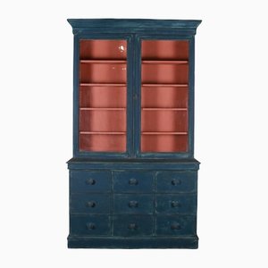 English Painted Pine Bookcase