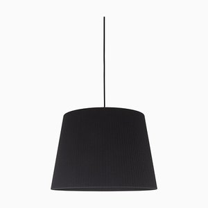 Black Sísísí Conical Gt1 Pendant Lamp by Santa & Cole