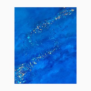 Milla Laborde, Bleu lumière, 2020, Acrílico sobre lienzo