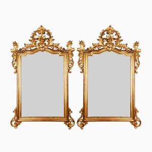 Louis Philippe Golden Mirrors, Set of 2