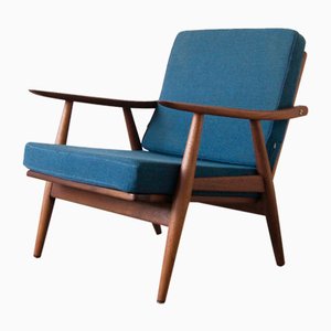 Scandinavian GE270 Lounge Chair in Solid Teak by Hans Wegner for Getama, 1960s