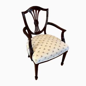 Antique Victorian Hepplewhite Style Armchair in Mahogany