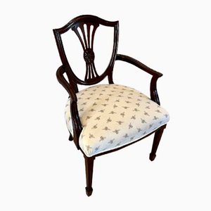 Fauteuil Victorien Antique Style Hepplewhite en Acajou