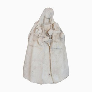 Sculpture Religieuse Antique en Marbre Blanc, 1550s