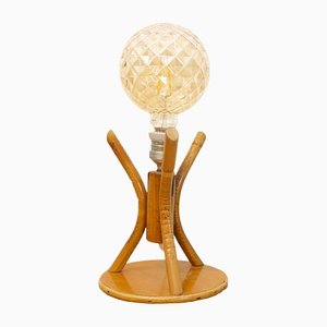 Bambus Tischlampe, Spanien, 1970er