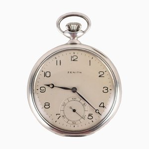 Reloj de bolsillo plateado de Zenith