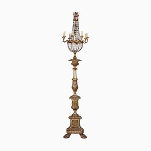 Neoclassical Metal Candlestick, Italy