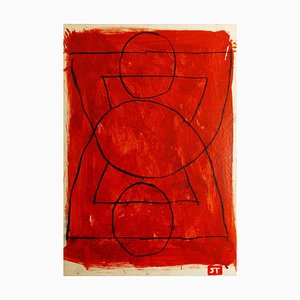 Salvatore Travascio, Intersections 8, Oil on Paper, década de 2010