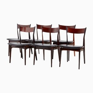 Dining Chairs in Rosewood by H. P. Hansen for Randers Møbelfabrik, Set of 6
