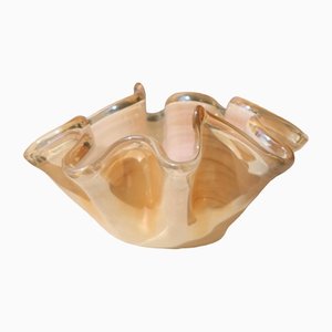 Vintage Murano Pink Glass Bowl