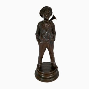 J. Rousseau, The Child, inizio XX secolo, bronzo