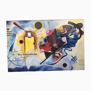 Italian Multicolored Kandinsky Artopweb Panel on MDF Board