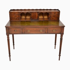 Ancient Mahogany Leather Top Happiness of the Day Desk