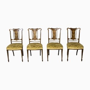 Edwardian Mahogany Chairs, Set of 4