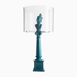 Ermes Touch Lamp in Turquoise from Les First