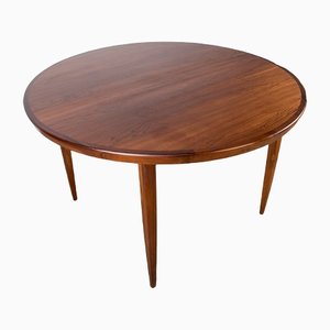 Large Scandinavian Extendable Dining Table in Rio Rosewood, 1960