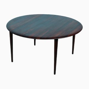 Danish Round Coffee Table in Rosewood from France & Søn