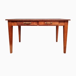 19th Century Louis XVI Fruitwood Desk with Drawers