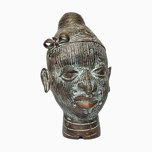 African Benin Bronze Head