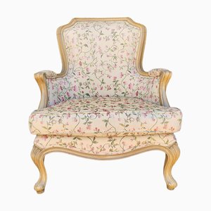 French Louis XV Berguere with a Floral Provencal Fabric