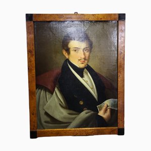 Jablonski, Portrait of a Banker, 1833, Oil on Canvas, Framed