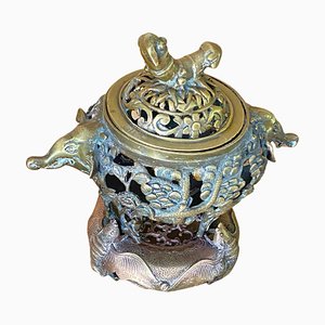 20th Century Chinese Incense Burner in Bronze