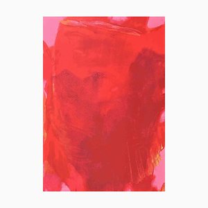 Italo Bressan, The Visible of the Invisible, Red Composition, 1989, Screenprint