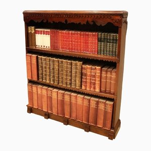 Late 19th Century Walnut Open Bookcase