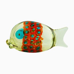 Light Green Murano Glass Fish by Antonio Da Ros for Cenedese Murano, Italy