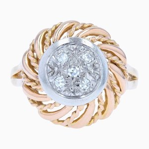 18 Karat French Rose Gold Retro Ring, 1960s