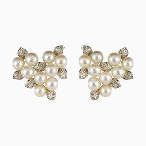 18 Karat White Gold Earrings